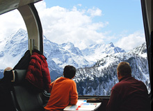 Switzerland Alps By Train