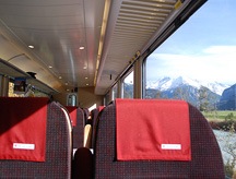 2nd Class Seats Swiss rail photo