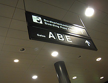 Zurich Airport Signs