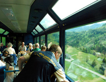 Chocolate Train panoramic car View Window