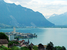 Lake Geneva Montreux View