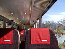 Seats on Zentralbahn