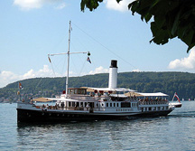 Steam Ship Yacht Hoentwiel Lake Constanz