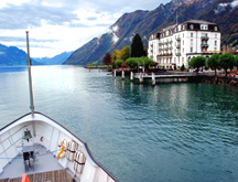 Hotel Waldstatter on Lake Luzern from Cruise Deck