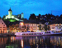 Schaffhausen Munot  Rhine Dock