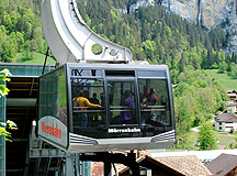 Murrenbahn Cable Car Lauterbrunnen