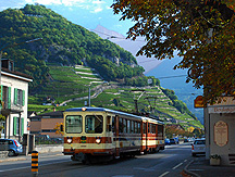 tpc train aigle leysin in streets