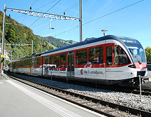 Die Zenralbahn Train  Through Alpnachstad