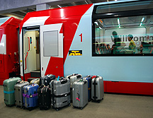 Glacier Expree Platform Luggage
